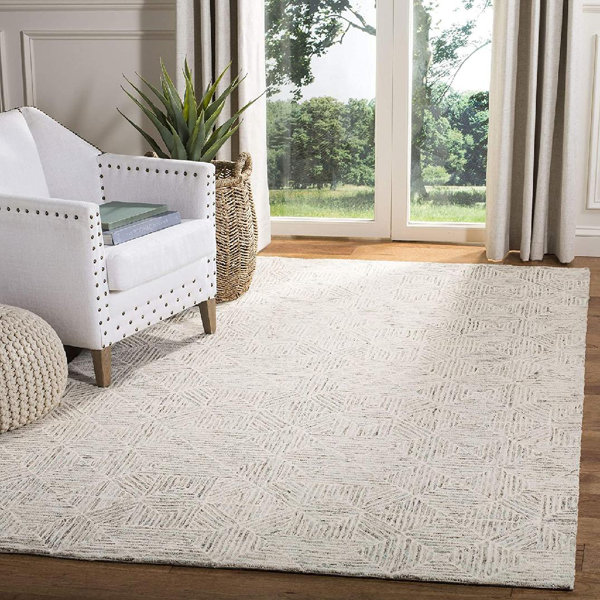 Corrigan Studio® Handmade Premium Wool Living Room Dining Bedroom Area